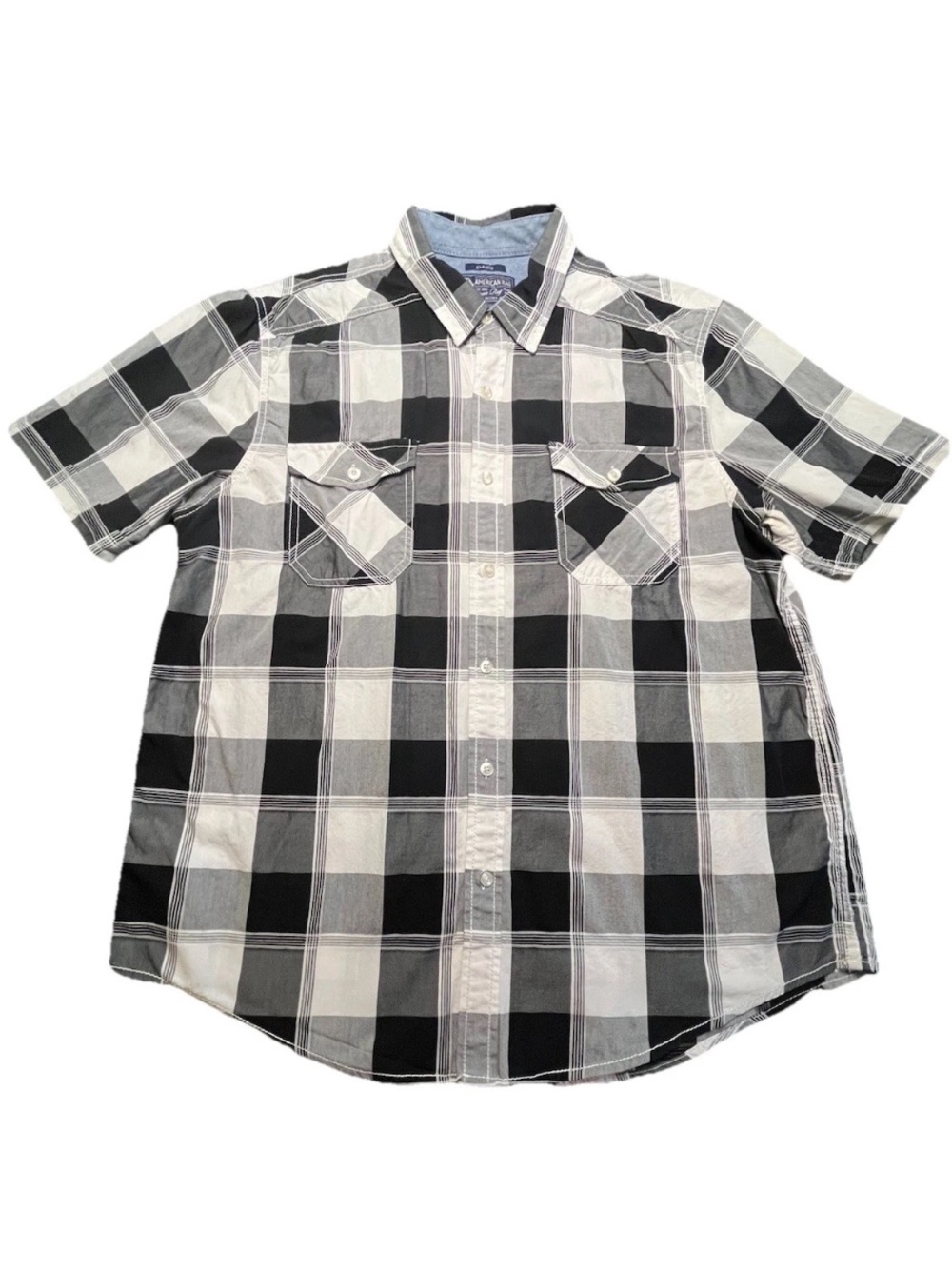 American Rag Men's Short-sleeve Button down, XL